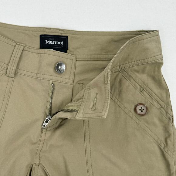 Marmot Womens Roll Tab Outdoor Khaki Pant Size 4 Tan Hiking - Picture 3 of 16